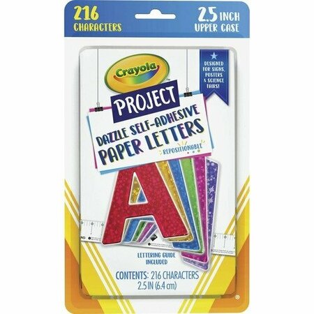 PACON Letters, Self-adhesive, 2.5inH, 216 Pieces, Assorted, 216PK PACP1649CRA